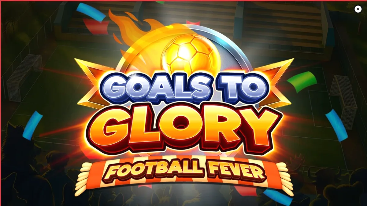 Karakter hewan atletis dalam slot Goals to Glory Football Fever di stadion sepak bola